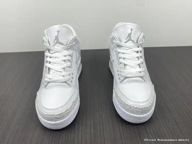 Official Maikesneakers White' Retro Jordan 3 'Triple 429487-111 Air PS 0504
